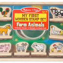 Melissa & Doug My First Wooden Stamp Set - Farm Animals