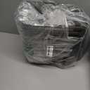 WYT 5-Quart Small Plastic Storage Container Bin with Secure Lids and Latch Buckles, Black Clear Durable Stackable Nestable Organizin, 6-Pack