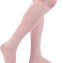 Doc Miller Open Toe Compression Socks, 20-30 mmHg, Toeless Compression Sleeves for Legs, Knee High Stockings for Shin Splints, Varicose Veins, Travel, Calf Support & Muscle Recovery, Men & Women, Pair, XL Size