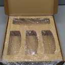 Bamboo Food Bag Storage Organizer for Kitchen Drawer, Baggie Holder for Solimo, Glad, Hefty Gallon, Quart, Sandwich and Snack Variety Size Bags (1 Box 4 Slots)