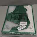 Aliceset 12 Pcs Clear Plastic Gift Bags with Die Cut Handles Reusable Party Favor Bags with Ribbon for Mother's Day Wedding Graduation Bridal Shower Baby Shower, 12 x 10 x 5''(Green)