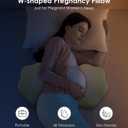 Memory Foam Pregnancy Pillows for Sleeping, Side Sleeper Maternity Pillow Support for Back Belly HIPS, Adjustable Wedge Pillow for Pregnant Women, Side Sleeping Pregnant Pillows with Pillowcase