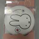 Miffy Handheld LED Makeup Mirror, Foldable 2-Side 1x/10x Magnification,Pocket Small Lighted Mirror for Travel, Rabbit Shape (Pure White)