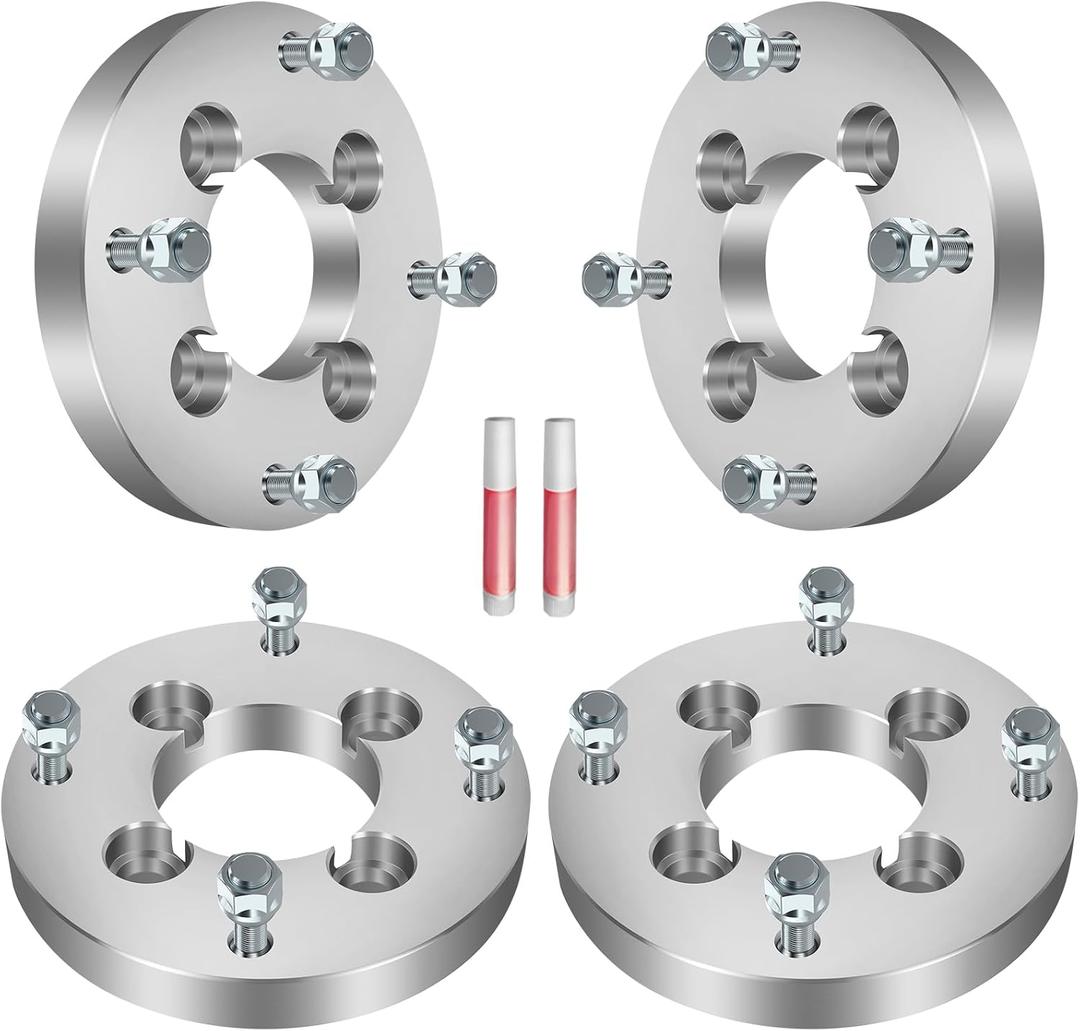 4Pcs GDSMOTU 4x110 to 4x156 Wheel Spacers for Suzuki for Eiger 400/King Quad 400/Eiger 400, for Honda Foreman Rubicon 500/Rancher 420, 1 inch Wheel Adapters & Spacers with 12x1.25 Studs 74 mm Bore