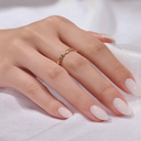 BTArtbox White Press On Nails Short  Soft Gel Press on Nails Almond, White Glue on Nails with Nail Glue, Reusable Stick on Nails in 16 Sizes, Cream Puff