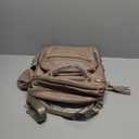 Premium Vegan Leather Diaper Bag Backpack with Waterproof Changing Pad, Reinforced Zippers & Odor-Free, 20 Pockets Pro Organizer, Fits 15.6" Laptop, Stroller Straps, Baby Bag for Mom, Taupe