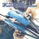 Silicone Windshield Wiper Blades 24 and 18 inch Replacement for Chevy Equinox 2023-2018 Cruze 2015-2011 Toyota Corolla 2008-2003 Terrain 2023-2018 Automotive Replacement Windshield Wiper Blades