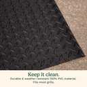 Cuisinart Premium Deck and Grill Mat, 65" x 36", Non-Slip Rubber Mat for BBQ, Griddle and Grill All Season Protection for Patio, Deck and Porch