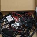 Acrylic Interior Car LED Strip Light with Wireless APP, RGB Dreamcolor 6 in 1 with 175 inches 593 LEDs Fiber Optic Ambient Lighting Kits, 16 Million Colors Sound Active Function Car Neon Lights