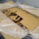 Bakepacker 600-Pack Small Size Gift Paper Bags with Handles Bulk 8.3"x6"x3.15" Brown Party Kraft Shopping Bags, 1 Count