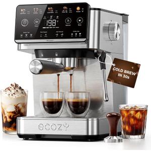 ecozy 4-in-1 Espresso Machine, Drip Coffee & 30s Cold Brew