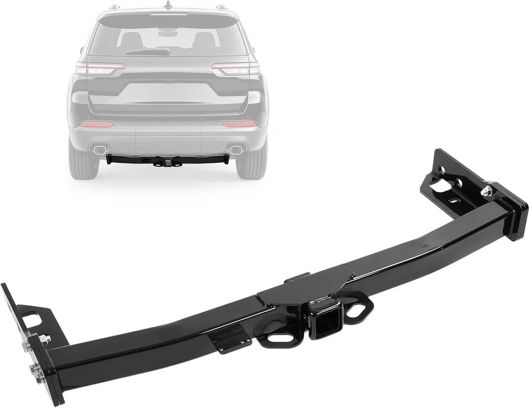 ALMULOO Trailer Tow Hitch 2 Inch Receiver Class 4 Compatible with 2022-2026 Jeep Grand Cherokee 2021-2026 Jeep Grand Cherokee L