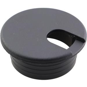 3PCS 38mm Benchtop Wire and Cable Sleeve Hole Covers Desktop Cable Box Black Plastic Cover Desk Wire Grommet Cable Hole Cover for Office Computer Desktop Cable Organiser.