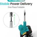 Cordless Brushless Garden Tiller Cultivator Compatible with Makita 18v Battery (Tool Only), 10 Wide 7 Deep Electric Soil Rototiller, 48-Tine Mini Rotary Aerator for Garden Beds & Soil Preparation