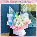 17FEIVRLU Butterfly Flower Wrapping Paper Kit, 261 Pcs Graduation Bouquet Wrapping Paper 20 Set Butterfly-Shaped Waterproof Money Bouquet Accessories for Florist Supplies DIY Craft Mother's Day 2026