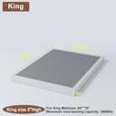 FMDMR King Box Spring for King Bed,5 Inch King Size Box Spring Only with 3000lbs Max Weight Capacity Durable Mattress Foundation Easy Assembly, Non-Slip, Noise Free