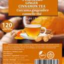 Premium 120 Turmeric, Ginger, Cinnamon Tea Bags, 100% Pure & No Additives & Caffeine Free. BBD: 03/19/2027