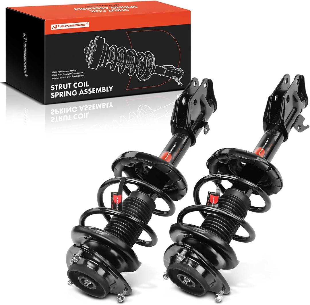 A-Premium Front Complete Struts Compatible with Subaru Forester [2.5L] 2017-2018 - 2x Replacement Suspension Shock Absorber with Coil Spring Assembly