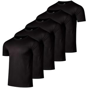4 Pack:Men’s Mesh Active Wear T-Shirt Essentials Performance Workout Gym Training Quick Dry Fit Dri Tech Breathable Short Sleeve Crew Under Shirt Athletic Sport Running Top Exercise SPF- Set 1 L