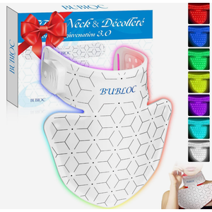 Red Light Therapy for Neck & Décolleté, 7 Colors Led Light Therapy for Face