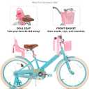 JOYSTAR Little Daisy Kids Bike for Girls Boys Ages 2-10 Years, 12 14 16 20 Inch Girls Bikes with Doll Bike Seat & Streamers, Boys Bike with Flag & Number Plate, Multiple Colors