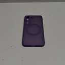 CANSHN Designed for Samsung Galaxy S23 Case [Full Camera Protection] [Compatible with MagSafe] Translucent Matte Shockproof Protective Phone Cover 6.1 Inch - Deep Purple