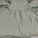 Toddler Girls Dress Cotton Linen Ruffle Backless Sleeveless Kids Casual Party Dresses (Green) Size 110