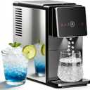 Antarctic Star Countertop Nugget Ice Maker, Self-Cleaning Portable Ice Machine, 33 lb/24H, 1.8L Water Tank, 1.5 lb Ice Storage, Touch Screen & Auto Ice Drop, for Home/Office/Kitchen