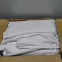 Fitable 6 Pack White Round Tablecloths - 120 Inches in Diameter - Stain Resistant and Washable Table Clothes, Polyester Fabric Table Covers for Wedding, Party, Banquet, Formal Events