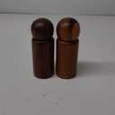 MONDAY MOOSE Manual Refillable Acacia Wood Salt and Pepper Grinder Spice Mill Set (Small, 2 pcs - Grinders)