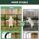 FXW No Dig Garden Fence, Outdoor for Yard, 24in(H) x 22.8ft(L), 12 Panels