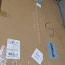 Brushed Nickel Bathroom Wall Mirror, Silver Metal Framed Large Rounded Corner Rectangle Mirror, Tempered Glass, Shatter Proof, Hangs Horizontally or Vertically (40" x 30", Silver)