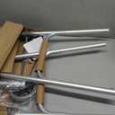 Medline Lightweight Two Button Folding Walker with 5" Wheels, Aluminum Frame Supports up to 300 lbs