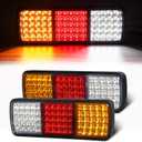 75 LED Truck Tail Light Bar, Turn Signal Running Brake Reverse LED Trailer Lights, Waterproof Taillight for Truck Boat Snowmobile Trailer Pickup RV Camper UTV UTE Vans