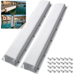 Dock Bumper,Dock Bumper Guard with Stainless Steel Screws,Boat Dock Bumper,Dock Bumpers Marine for Docking Edges, Piling, Vertical Poles, Horizontal Decks or Pier(4 Color,3Size,1Pack,2Pack)