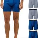 32 Degrees Mens 4 Pack Cool Active Boxer Brief | Anti-Odor | Quick Drying | 4-Way Stretch (XL)