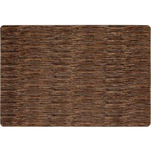Town & Country Basics Smooth Step Houndstooth Low Profile Utility Kitchen Mat, Machine Washable, with Non-Slip Backing, Brown/Beige, 24"x35"