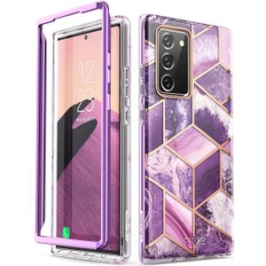 i-Blason Cosmo Series Case Designed for Galaxy Note 20 5G 6.7 inch (2020 Release), Protective Bumper Marble Design Without Built-in Screen Protector (Ameth)