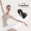 Fita+ Soft Ear Plugs for Sleeping, 7 Pairs XS/S/M/L, Reusable Noise Reduction Ear Plugs up to 33dB, Noise Cancelling for Work, Focus, Sleep - Black