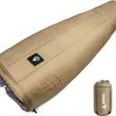 OneTigris Featherlite Ultralight Sleeping Quilt, Weighs 35oz, Warm Hammock Topquilt 40 Degree, with Footbox, Perfect for Outback Camping, Hiking, Backpacking and Hammocks (Coyote Brown)