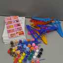 Blosssound 10 Set Valentine's Day Pre Printed Canvas Couple Pre Drawn Canvas Painting with Easel Kits 5" x 7" Outline Painting Panels for Beginners, DIY Craft Project, Party Favor, Home Decors