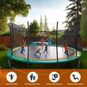 Trampoline Mat Replacement12.56FT Diameter Mat with 72 RingsFits 14FT Steel Frame,Fits 5.3"-5.7" Springs Excluding Springs and Frame