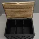 Tampon Holder for Bathroom Decor, Feminine Product Organizer With Lid, Shark Week Storage, Wood Pad Box for Toilet, Bathroom Accessories for Girl Stuff