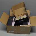 6 Pack Satin Brass Interior Door Knobs, Pismo Gold Door Knob with Lock, Privacy Door Handles Interior for Bath & Bed