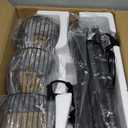 Torondo 70" Dimmable Floor Lamp with Marble Base, 3 x 800LM LED Edison Bulbs Included, Industrial Black Floor Lamps for Living Room, Rustic Tall Lamps Standing Lamp for Bedrooms Living Room