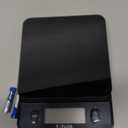 Taylor Glass Top Food Scale with Touch Control Buttons, 11 lb Capacity, Black