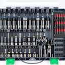 Magnetic Impact Nut Driver Set, Metric & SAE Driver Bit Set with Socket Adapters, Bit Holder, Wing Nut Driver, Universal Sockets, Quick Release Extension, Power Bits (80 Pcs Assorted)