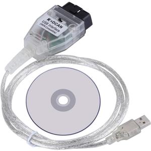 inpa OBD dcan k+can k+dcan obd2 kcan k dcan k+ dcan d-can kcan ediabas Cable BMW (White)