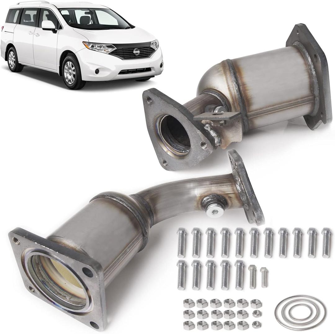 Front Converter Set Exhaust Pipe Fit for Nissan 2007-2013 Altima, 2009-2014 Murano, 2011-2017 Quest, 2013-2015 Pathfinder For Infinit 2014-2015 QX60, 3.5L Front Converter Set Exhaust Pipe Fit for Nissan 2007-2013 Altima, 2009-2014 Murano, 2011-2017 Quest, 2013-2015 Pathfinder For Infinit 2014-2015 QX60, 3.5L