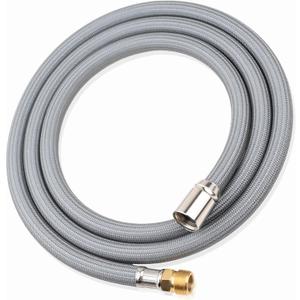 M922367-007220A Kitchen Faucet Hose Replacement for American Standard, Pull down Pull Out Faucet Sink Hose Sprayer Faucet Part, Brass Adapter, 59in,150cm, Gray
